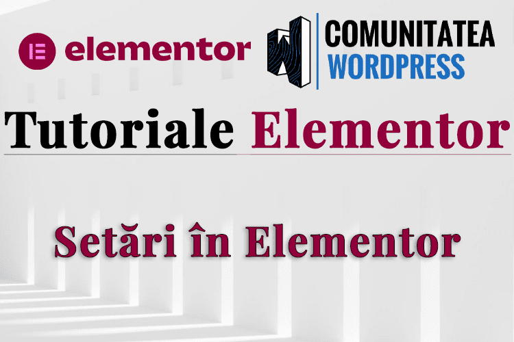 Setări în Elementor