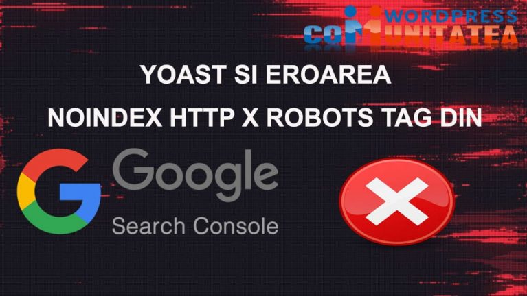 Noindex HTTP X Robots Tag -Yoast si Eroarea din Google Search Console