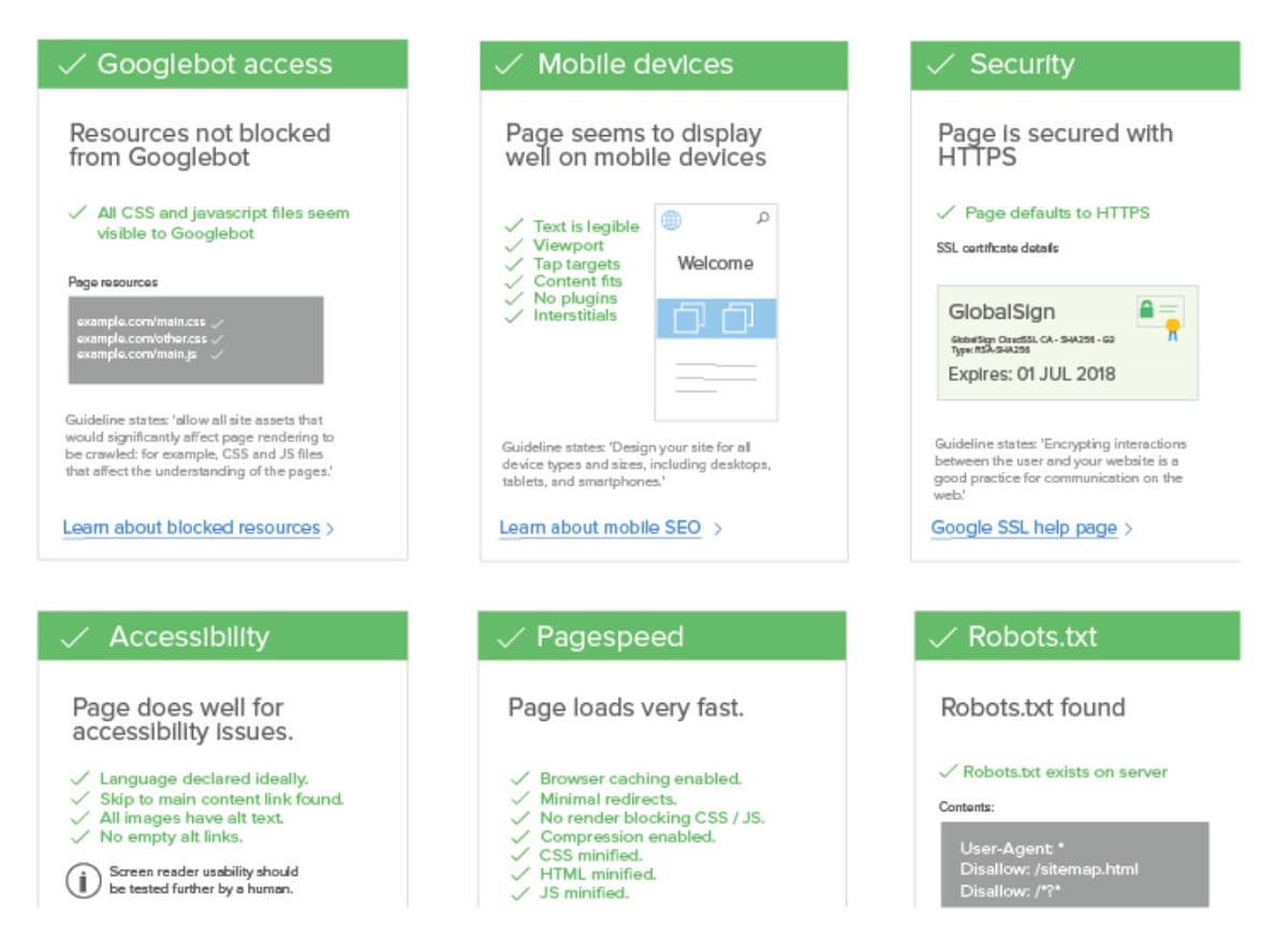 Varvy's SEO Overview Tool - 15 Instrumente SEO