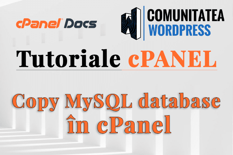 Cum copiezi o bază de date MySQL direct în phpMyAdmin