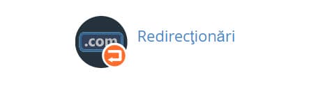 Redirecționări în cPanel