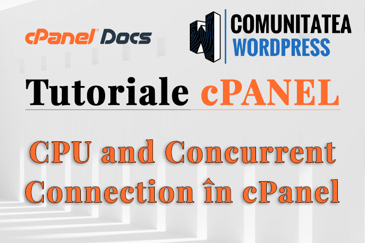 Utilizarea procesorului și a conexiunii simultane în interfața cPanel