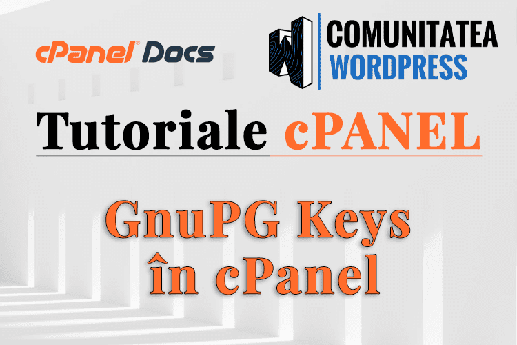 Cheile GnuPG - Cum se gestionează în interfața cPanel