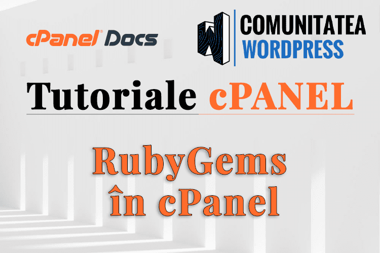RubyGems - Cum se instalează în interfața cPanel