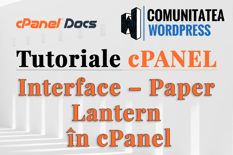 Interfața Paper Lantern în cPanel