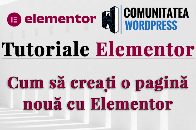 Cum să creați o pagină nouă cu Elementor