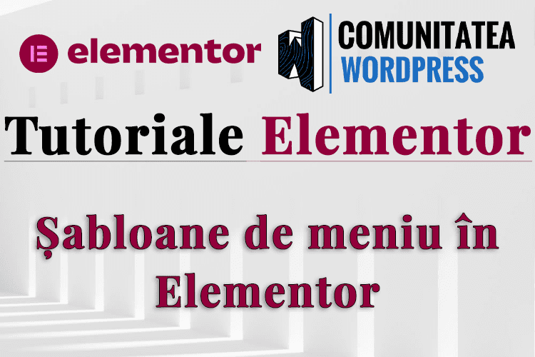 Șabloane de meniu în Elementor