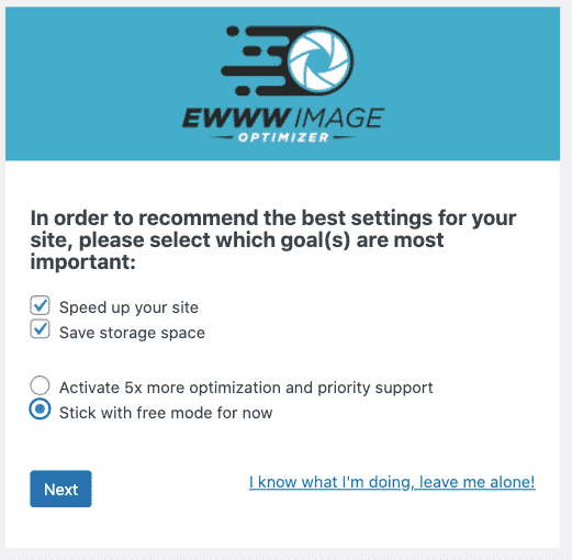 Obiectiv Ewww Image Optimizer
