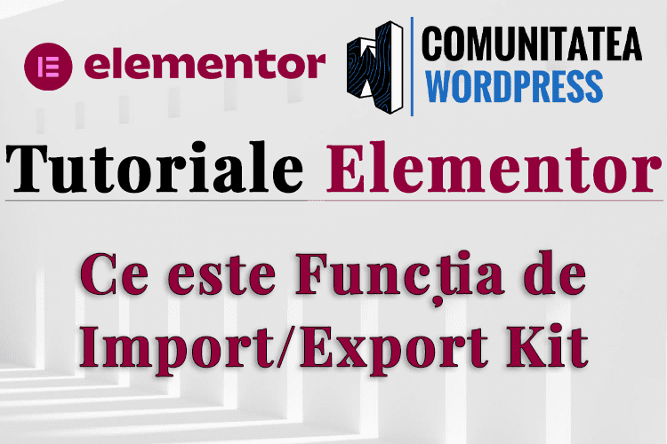 Ce este Funcția de Import Export Kit