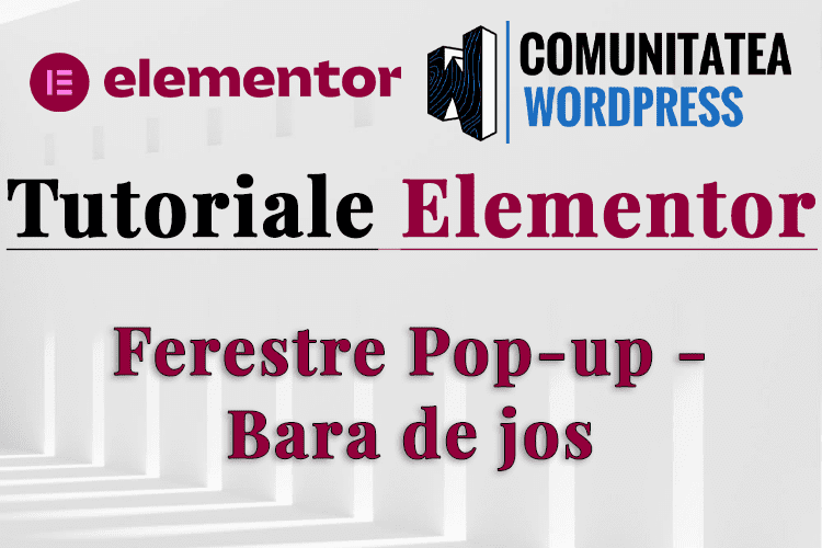 Ferestre Popup Bara de jos