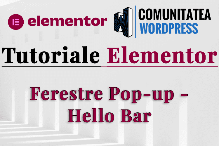 Ferestre Popup Hello Bar