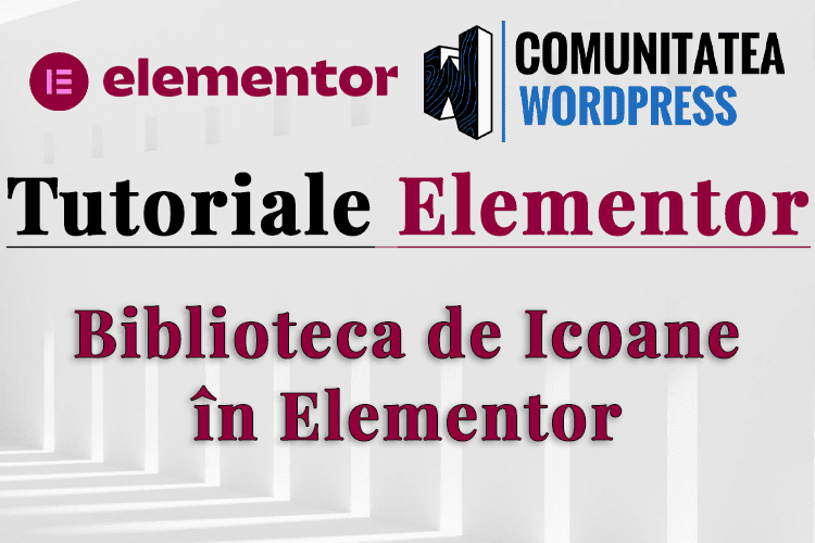 Biblioteca de Pictograme în Elementor