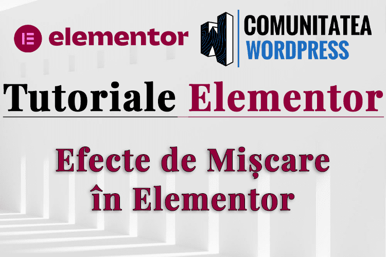 Efecte de Mișcare în Elementor
