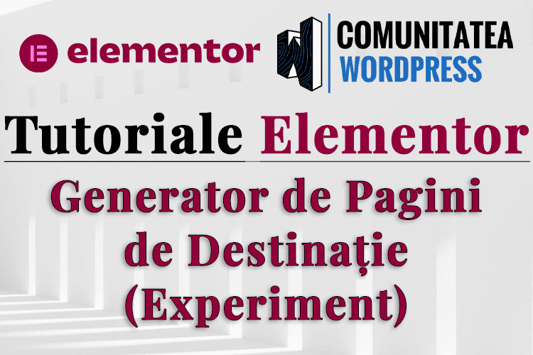 Generator de Pagini de Destinație (Experiment)