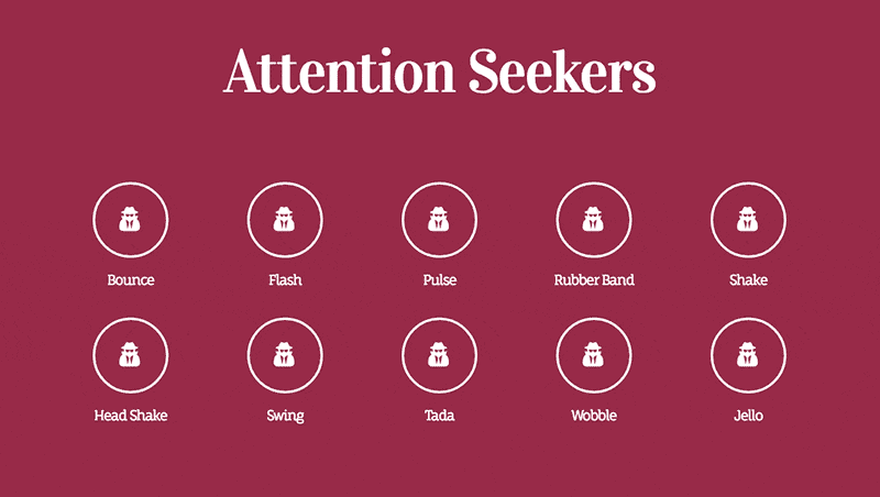 Animații de Intrare