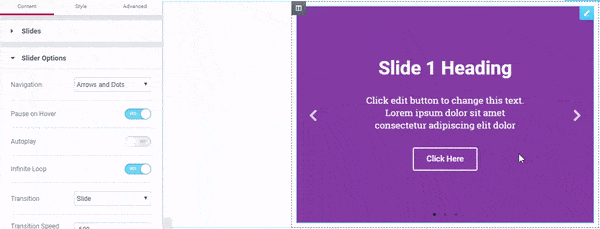 Slidere cu Buclă Infinită