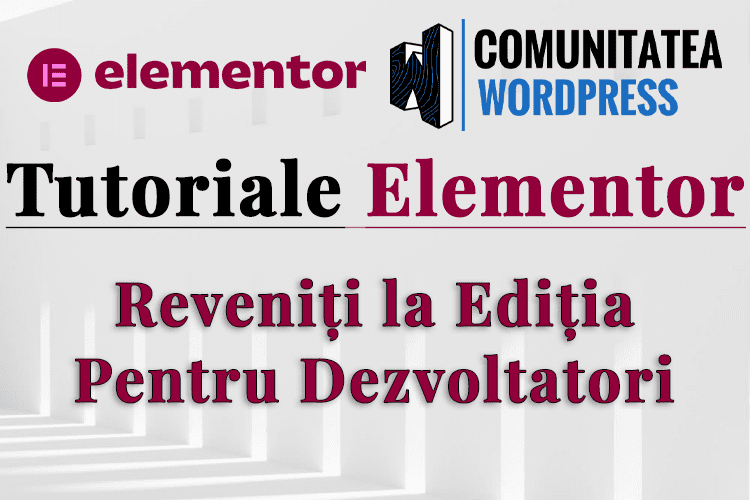 Reveniți la Ediția Pentru Dezvoltatori
