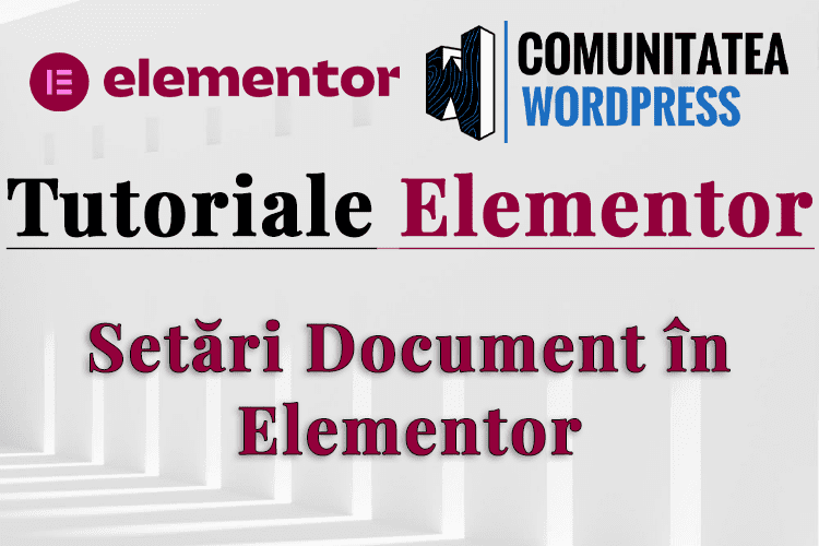 Setări Document în Elementor