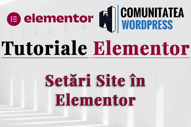 Setări Site în Elementor