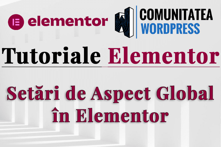 Setări de Aspect Global în Elementor