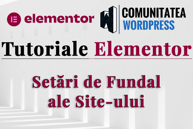 Setări de Fundal ale Site-ului
