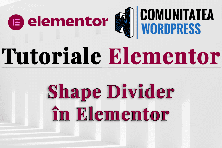 Shape Divider în Elementor