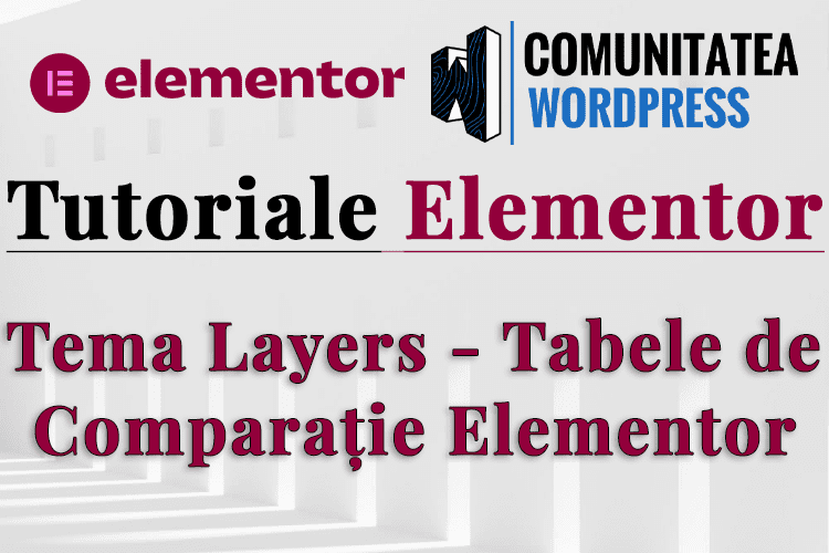 Tema Layers - Tabele de Comparație Elementor
