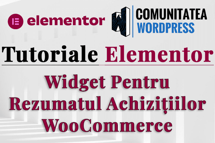 Widget Pentru Rezumatul Achizițiilor WooCommerce
