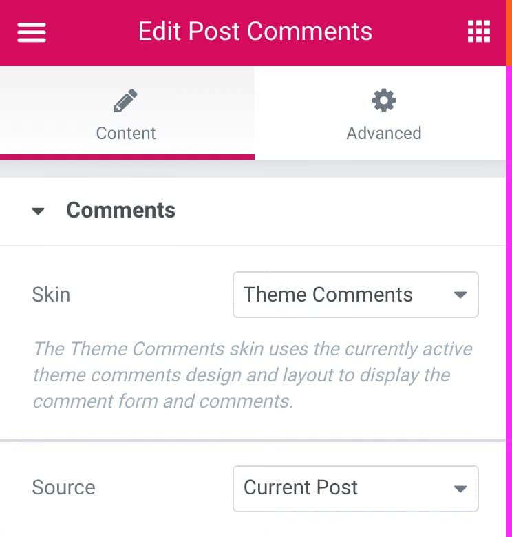 Post Comments Widget