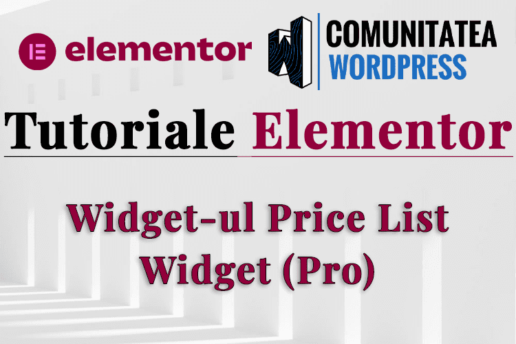 Widget-ul Price List Widget (Pro)