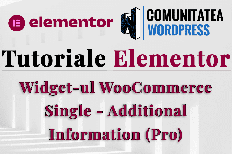 Widget-ul WooCommerce Single Additional Information (Pro)