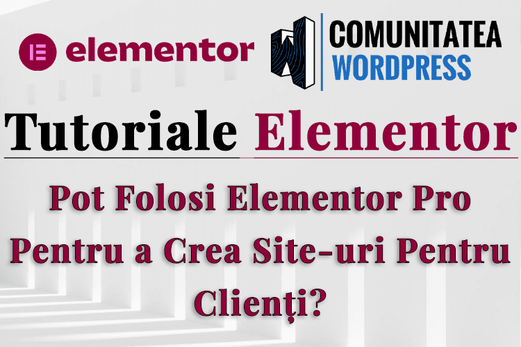 Pot Folosi Elementor Pro Pentru a Crea Site-uri Pentru Clienți?