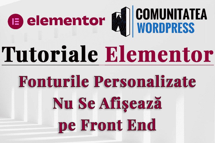 Fonturile Personalizate Nu Se Afișează pe Front End