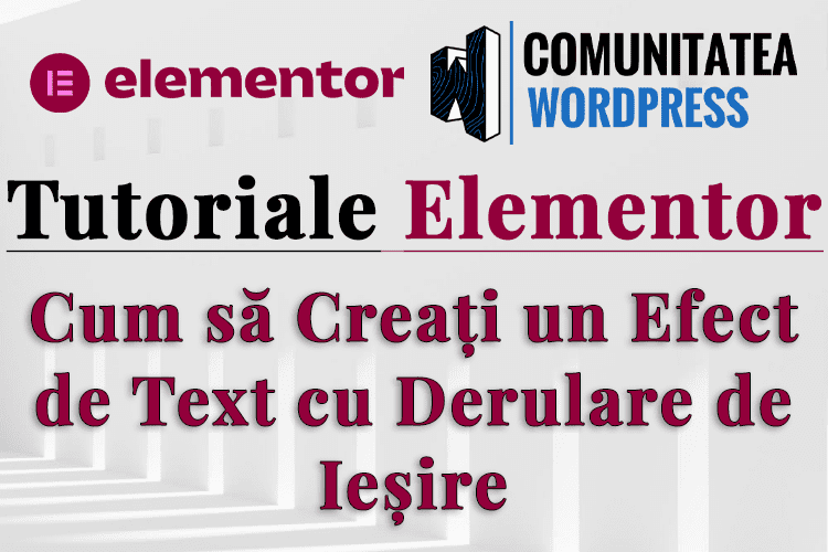 Cum să Creați un Efect de Text cu Derulare de Ieșire