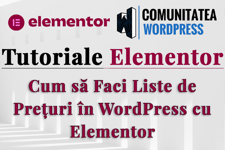 Cum să Faci Liste de Prețuri în WordPress cu Elementor