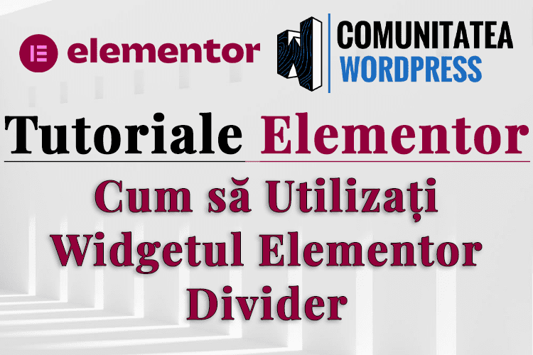 Cum să Utilizați Widgetul Elementor Divider
