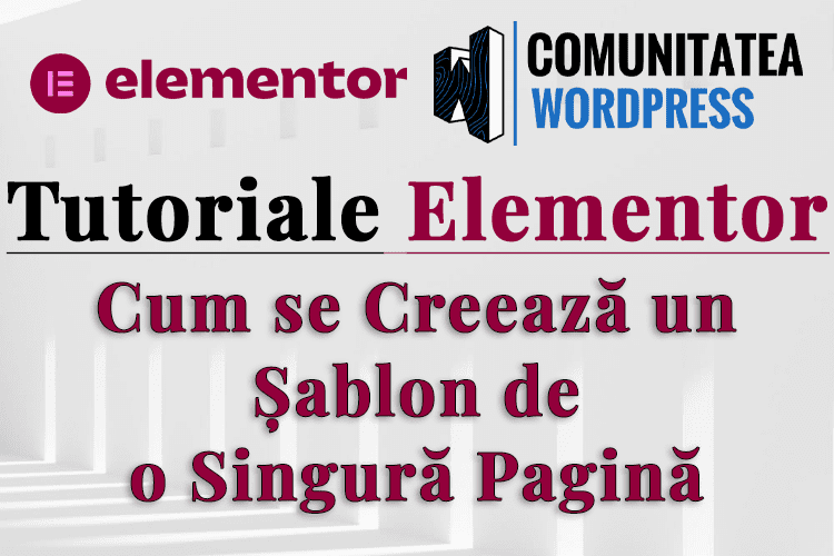 Cum se Creează un Șablon de o Singură Pagină