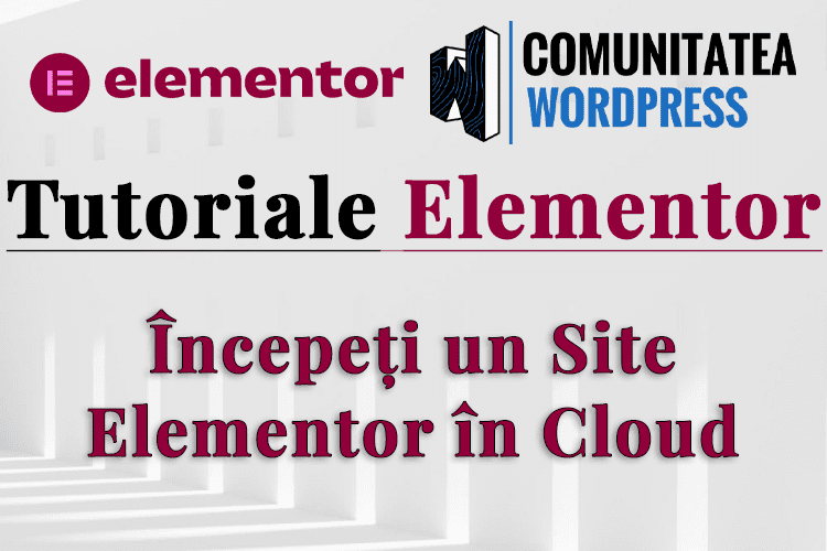 Începeți un Site Elementor în Cloud