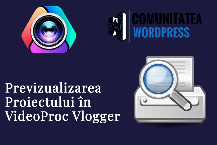 Pre-vizualizarea Proiectului în VideoProc Vlogger