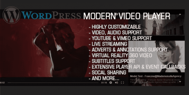 Modern Video Player for WordPress