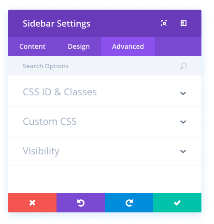 Opțiuni Avansate Pentru Modulul Divi Sidebar