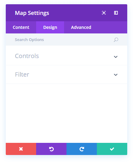Opțiuni de Design Pentru Modulul Map Divi