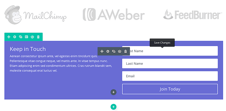Exemplu cu Modulul Divi Email Optin