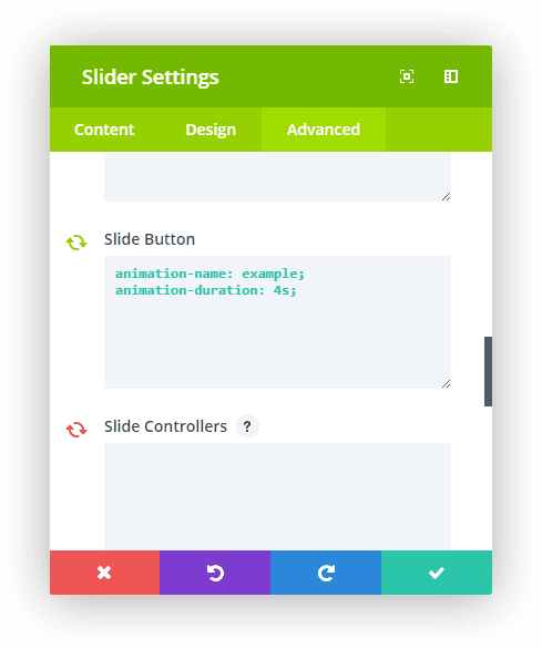 CSS personalizat buton slider