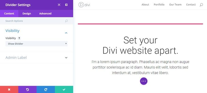 Actualizați setările divizorului