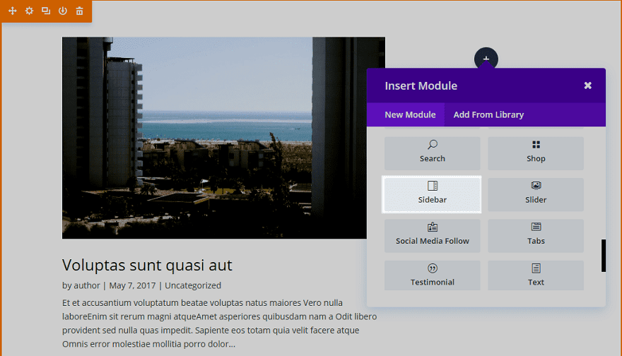 Adăugați Modulul Divi Sidebar-1