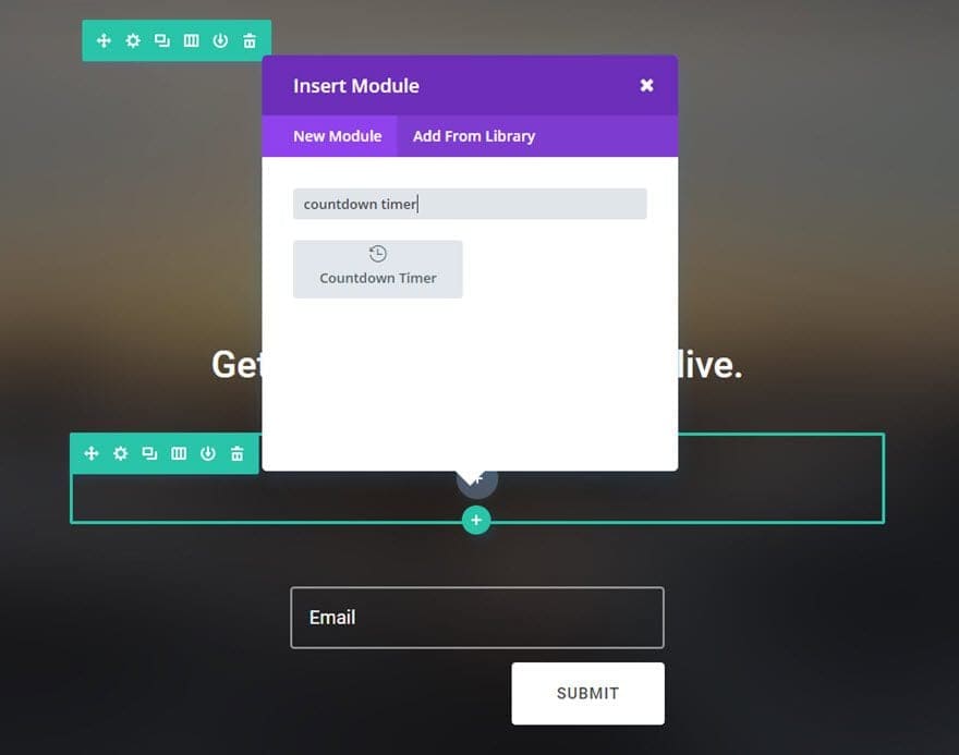 Adăugați un modul de cronometru cu numărătoare inversă la rând