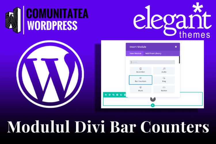 Modulul Divi Bar Counters