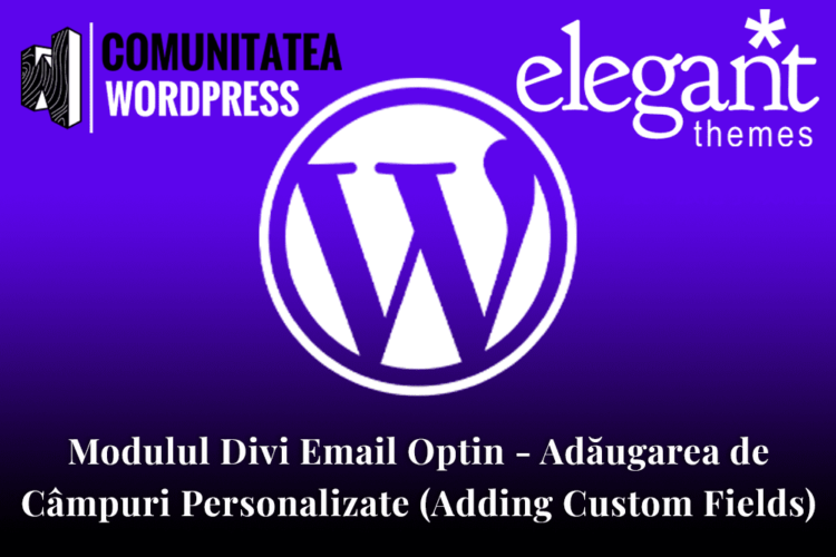 Modulul Divi Email Optin - Adăugarea de Câmpuri Personalizate (Adding Custom Fields)