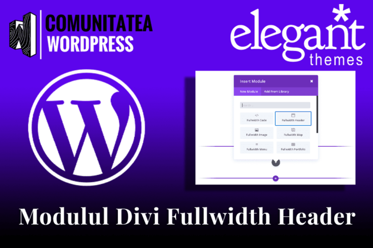 Modulul Divi Fullwidth Header